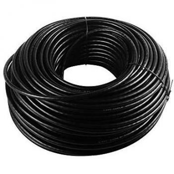 Cable de red U/UTP CAT 6 para exterior, bobina de 305 metros, color negro