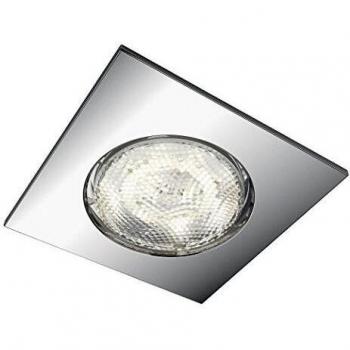 Philips mybathroom dreaminess foco empotrable cuadrado led 1 x 45w color gris