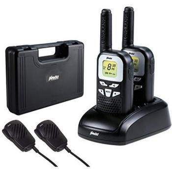 Alecto Walkie-talkie Set 2 uds. FR-76 con Maletín Negro