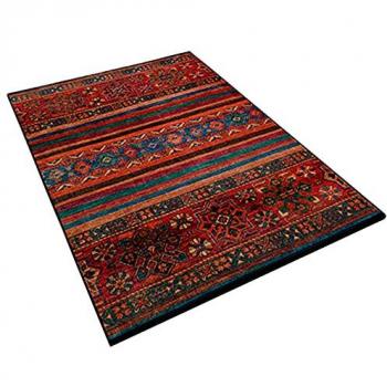 Alfombra de poliéster estampada multicolor 60 x 100 cm modelo Trinket