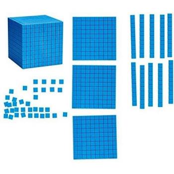 Learning Resources- Set Gigante de Base Diez magnético para Usar en explicaciones, Color
