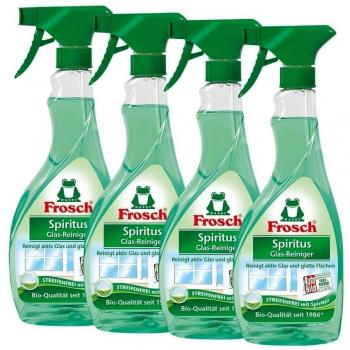 4 x grenouille alcool nettoyant pour vitres spray ml