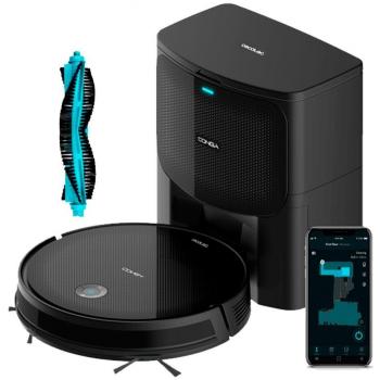Cecotec Conga 2299 Ultra Home Vital Robot Aspirador con Base de Autovaciado, Potencia 2100PA, Aspira, Friega, Barre y Pasa la Mopa, Compatible con Alexa &