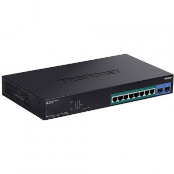 TRENDnet TPE-1021WS 10-Port Smart PoE+ Gigabit Ethernet Switch (L2/L3/L4 Managed, Rackmount/Desktop)