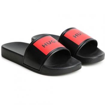 Chanclas Hugo G00094 Negro - Calzado tipo chanclas, color negro, diseño cómodo y ligero, suela antideslizante, material resistente al agua