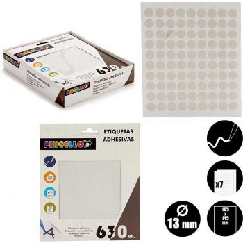 Etiquetas adhesivas de 13mm - Pack de 84 unidades