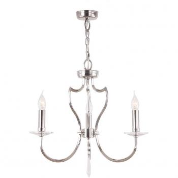Lámpara colgante Pimlico de níquel pulido, 3 luces E14