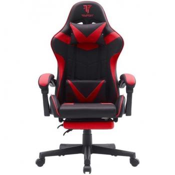 Silla Gaming Tempest Shake con Reposapiés y Masaje Roja