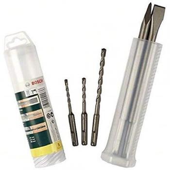 Bosch Home and Garden 2607019455 SDS-Plus Chisel/Hammer Drill Bit Set, Grey