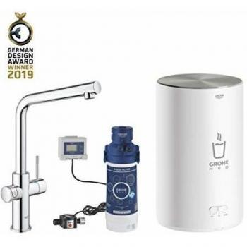 Grohe 30327001-Red Duo 30327001 L doble y calentador que hierve directamente desde el grifo, 100ºC al instante, cromado, tamaño M