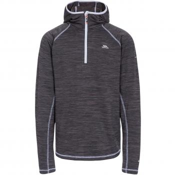 Trespass Mens Shale Hooded Half Zip Outdoor Walking Fleece Jacket Top