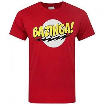 Transworld Aquatic Bazinga Camiseta, Rojo, S para Hombre