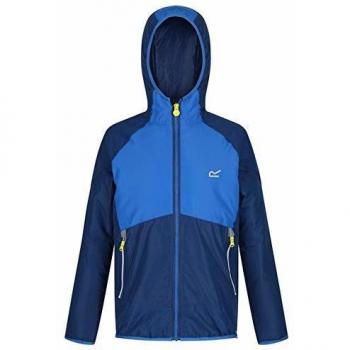 Regatta Volcanics III - Chaqueta Impermeable con Aislamiento para niños, Not Applicable, Infantil, Color Prussian/Oxford Blue, tamaño 14 años