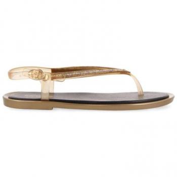 Sandalias de Mujer Gioseppo Bellegria Oro - Sandalia plana, diseño elegante, color oro, material sintético, plantilla acolchada, suela antideslizante