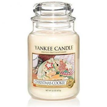 Yankee Candle Vela en un Vaso Doze, Dulces de Navidad, Blanco, Frasco Grande
