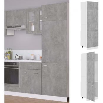Armario de cocina de aglomerado gris hormigón 60x57x207 cm