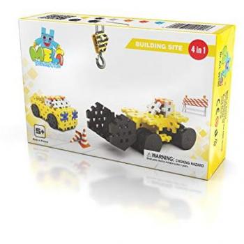 Bloques Meli Basic Construcción 4 en 1 - Animales, Puzzles y Rompecabezas, Multicolor