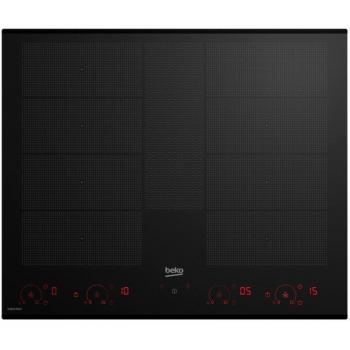 Beko HII 68811 NT Placa de Inducción FullFlexible con 8 Zonas de Cocción, Color Negro