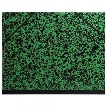 Cartón de dibujo de Annonay verde con elásticos, 28 x 38 cm, B4
