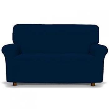 Italian Bed Linen Più Bello Funda Cubre Sofá, Poliéster, Azul Oscuro, 170x22x22 cm