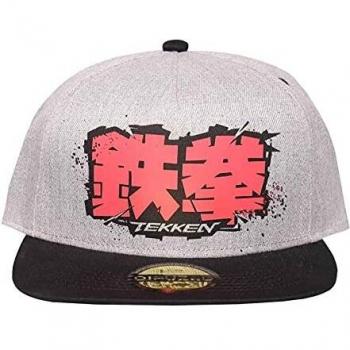 Difuzed Tekken Gorra de béisbol retro gamer Logo Nue Oficial Gris Snapback