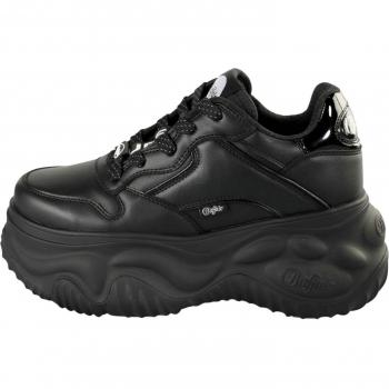 Deportivas de mujer con plataforma, cordones y diseño Blader One Vegan Nappa - Negro