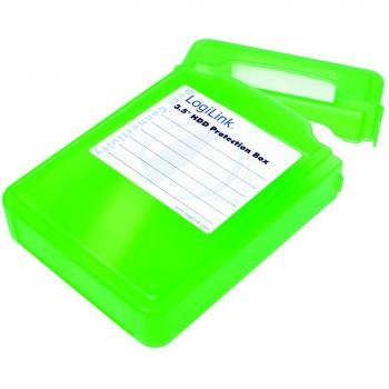 Caja de protección LogiLink para disco duro de 3.5 - Color verde