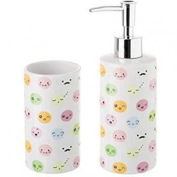 UNIMASA Set BAÑO Faces CERÁMICA 6,50 X 19 CM