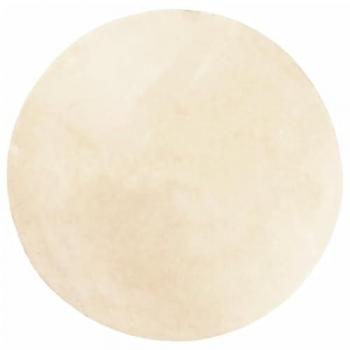 Alfombra de pelo corto suave lavable HUARTE Ø 80 cm Color Antracita, Beige, Crema - Alfombra de Piso para Sala de Estar Dormitorio Habitación Salón