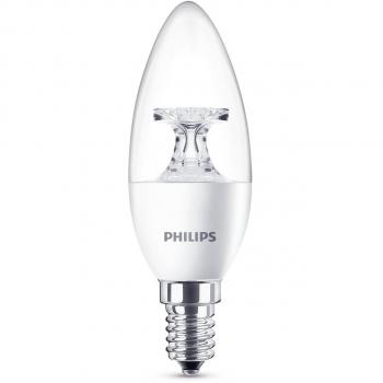 Philips LED Bombilla Vela clara de 4w