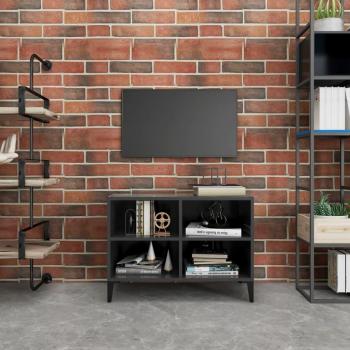 Mueble de TV con patas de metal gris 69,5x30x50 cm