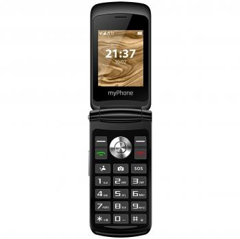 MyPhone Vals Teléfono Móvil para Personas Mayores, Pantalla 2.4 Pulgadas, Dual SIM, 2G, Negro