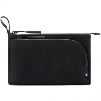 Incase INTR200734-BLK Bolso y Bandolera Unisex de Poliéster y Poliuretano (PU) Negro con Organizador de Accesorios Facet en Sarga Reciclada Negra