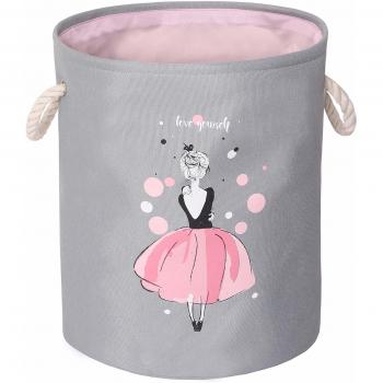Miracle Baby Cesta Plegable Colada, Cesta Tela Almacenaje Infantil Impermeable,Cesta de Almacenamiento con doble Tela Capa para Organizadoras Juguetes Ropa,35 * 40.5CM