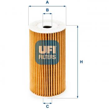 Filtro de aceite UFI 25.186.00 - Filtro de aceite de alta calidad, compatible con múltiples vehículos, diseñado para proporcionar una filtración eficiente y prolongar la vida del motor, fabricado con materiales duraderos y resistentes a altas