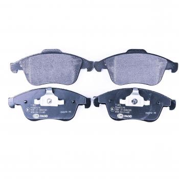 Juego de pastillas de freno HELLA 8DB 355 014-801 para Renault Laguna Latitude, no preparadas para advertencia de desgaste, incluye cuatro pastillas