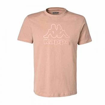 Camiseta de Hombre Kappa Cremy Rosa de Manga Corta