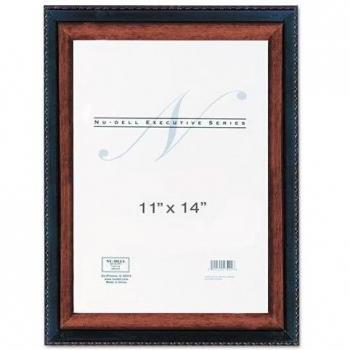 Executive Document Frame, 11 x 14, Black/Mahogany, Sold as 1 Each