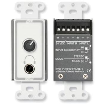 RDL D-SH1 Decora Stereo Headphone Amplifier with User Level Control