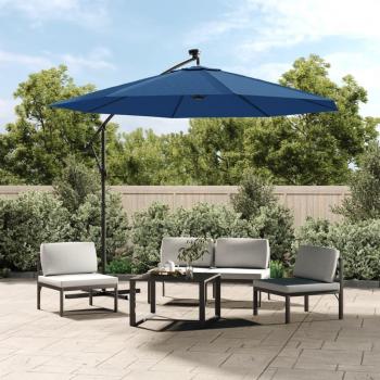 Tecido de substituição Day and Night para guarda-sol cantilever azul celeste 350 cm