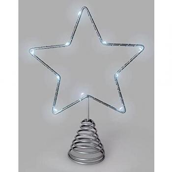 LUCES NAVID.ESTRELLA ARBOL BLANCA PILAS