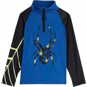 Sudadera Spyder Mini Bug 1/2 Zip para Niños en Azul