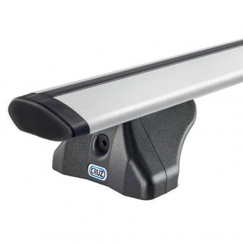 Arearicambi – Barras portaequipajes cruz modelo Airo aerodinamiche de aluminio 108cm plateado