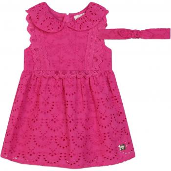 Conjunto de bebé niña - vestido y diadema con bordado francés Carrement Beau Y30088