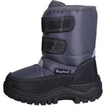 Playshoes Grey Hook and Loop Winter Boots for Babies
