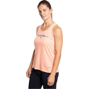 Camiseta de mujer Trangoworld Tierra Wm, tirantes, color naranja, talla S