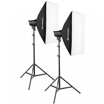 Kit de Flashes de Estudio Bresser BRT-200 200W