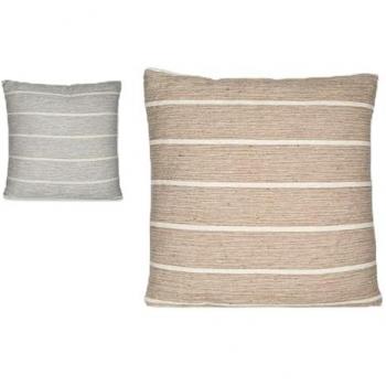 Cojín Rayas Gris Marrón 45 x 12 x 45 cm - Pack de 12 Unidades