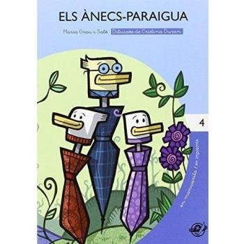 Els ànecs paraigua: Llibre en lletra lligada i lletra d'impremta: amb dibuixos per pintar: Llibre per a 6 anys en català: 4