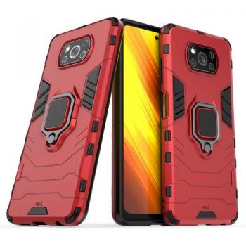 Funda Magnética Con Anillo Para Móvil Xiaomi Poco X3 NFC/Pro - Carcasa Magnética Antigolpes Resistente Rígida Dura con Tecnología de Absorción de Golpes